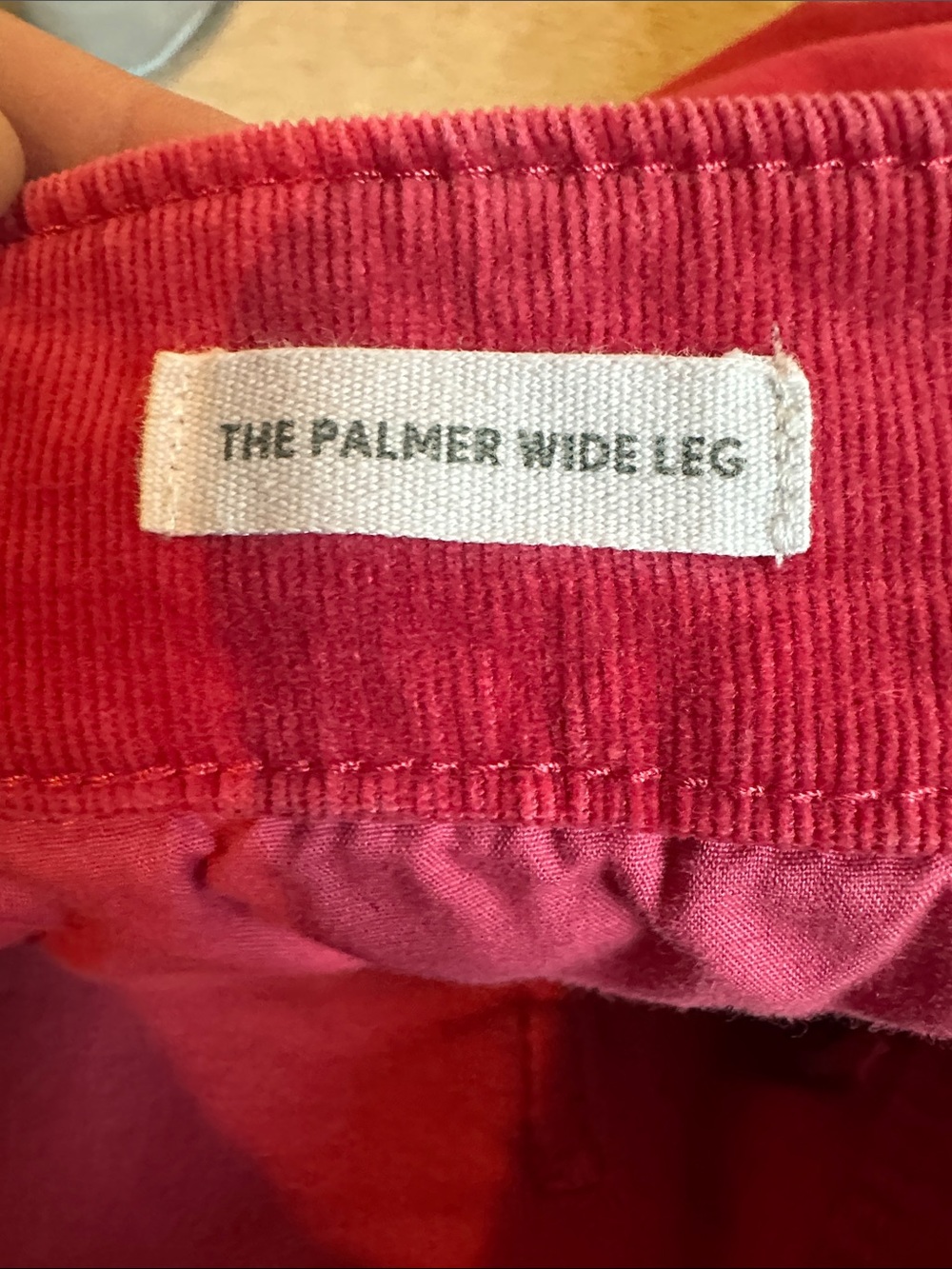 LOFT Hot Pink Corduroy Wide-Leg Pants - Picture 6 of 7